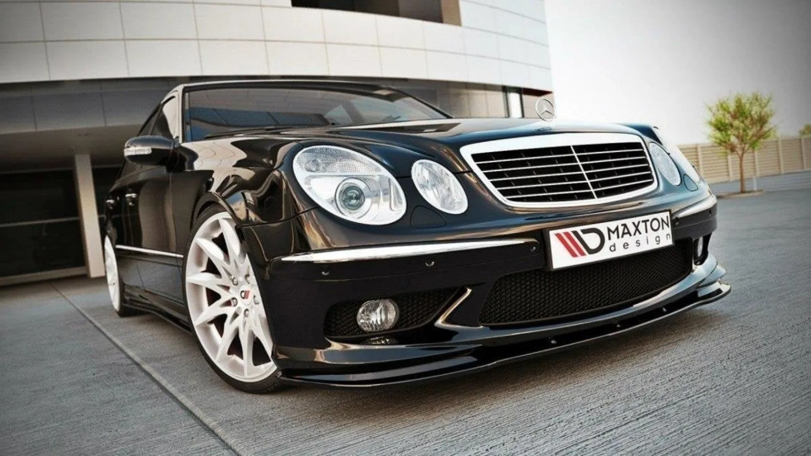 Front Splitter compatible with Mercedes E-Class W211 AMG Pre-Facelift