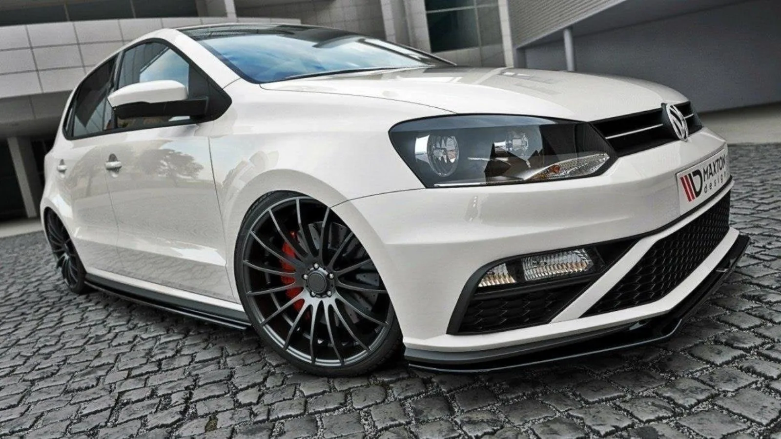 Front Splitter V.2 compatible with Volkswagen Polo GTI Mk5 Facelift