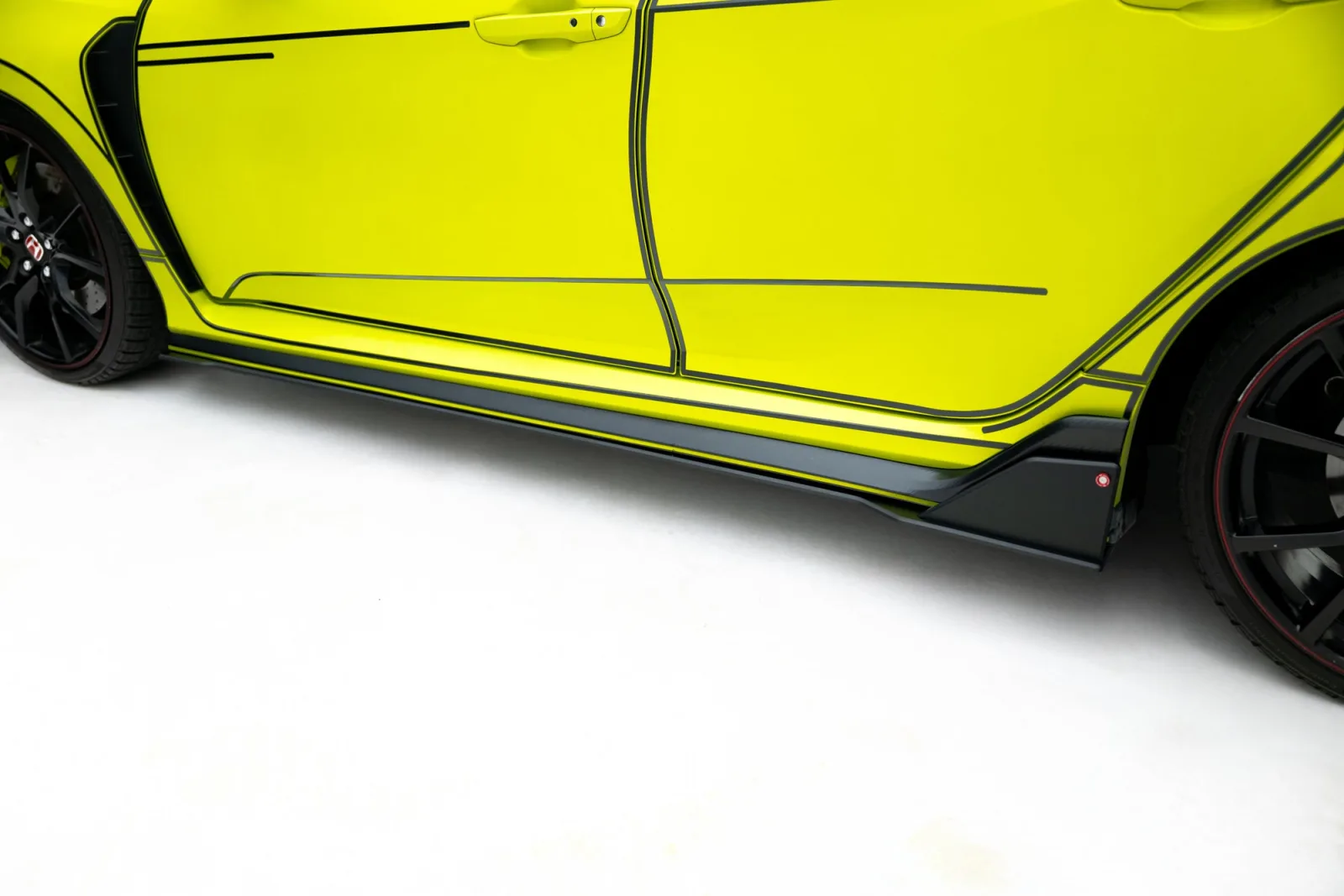 Side Skirts Diffusers Street Pro compatible with Honda Civic Type-R Mk10 / Mk10 Facelift