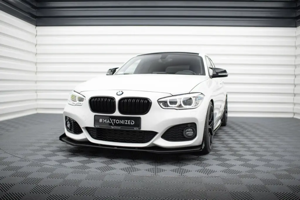 Front Splitter Street Pro V.3 + Flaps compatible with BMW 1 F20 M-Pack Facelift / M140i