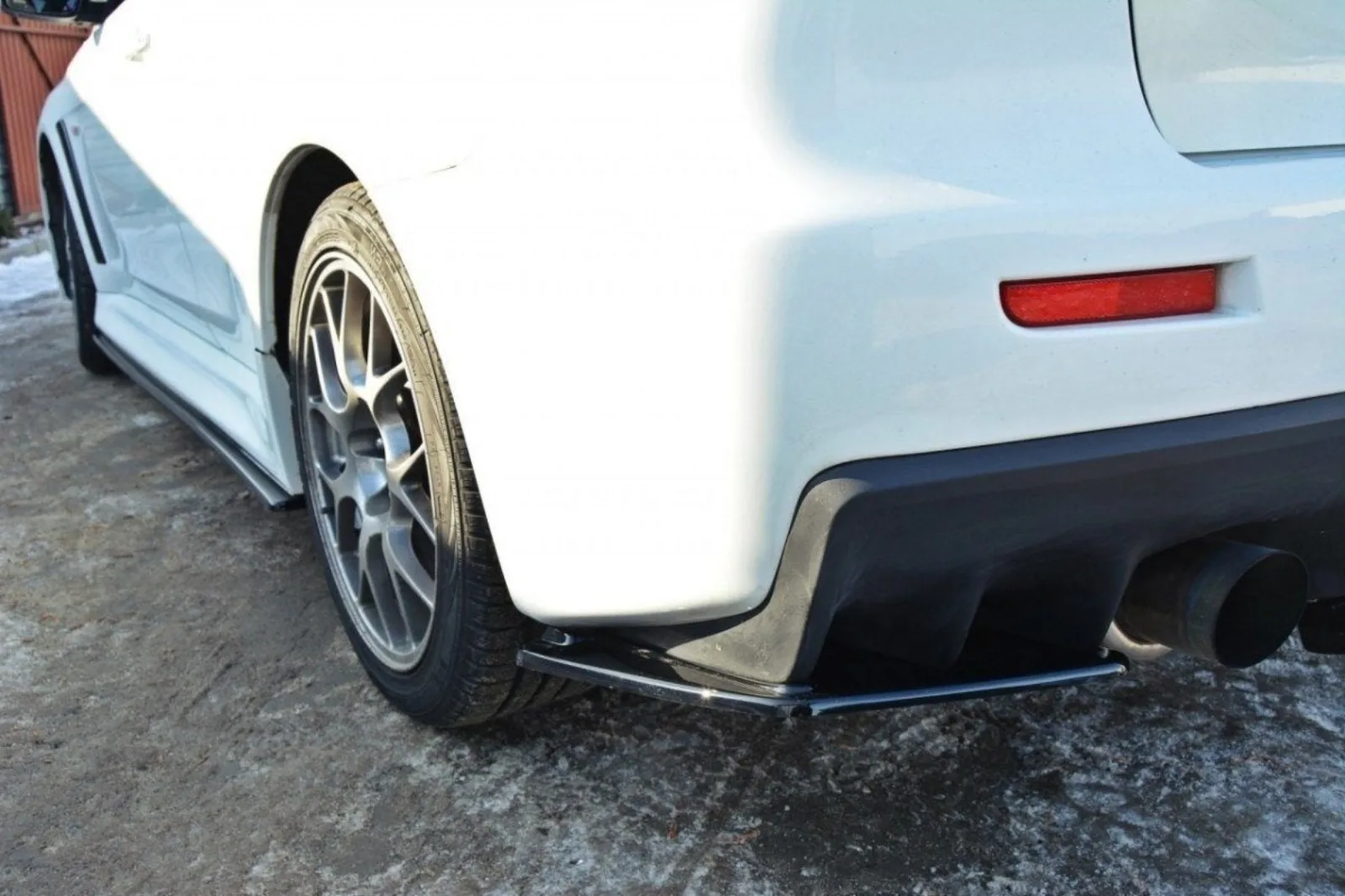 Rear Side Splitters compatible with Mitsubishi Lancer Evo X (Without Diffuser)