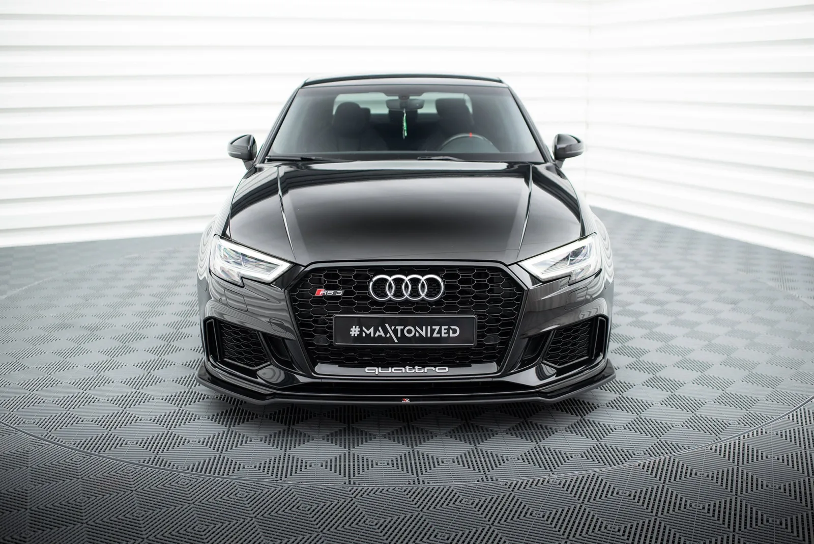 Front Splitter V.2 compatible with Audi RS3 Sedan 8V Facelift