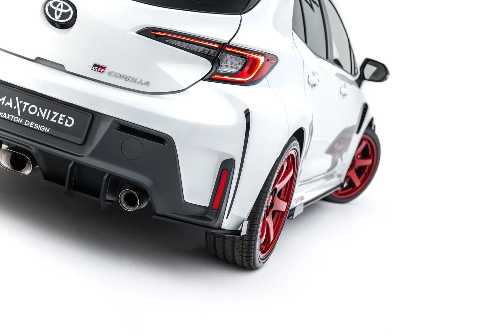 Rear Side Splitters Street Pro + Flaps compatible with Toyota GR Corolla Mk12