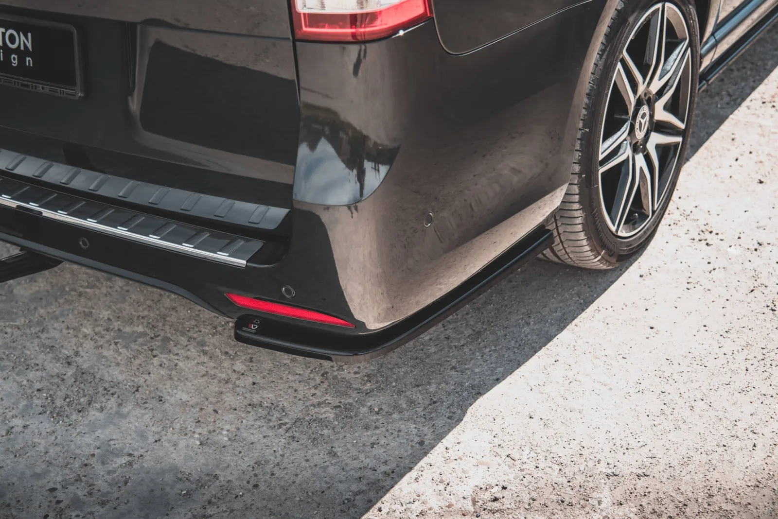 Rear Side Splitters V.1 compatible with Mercedes-Benz V-Class AMG-Line W447 Facelift