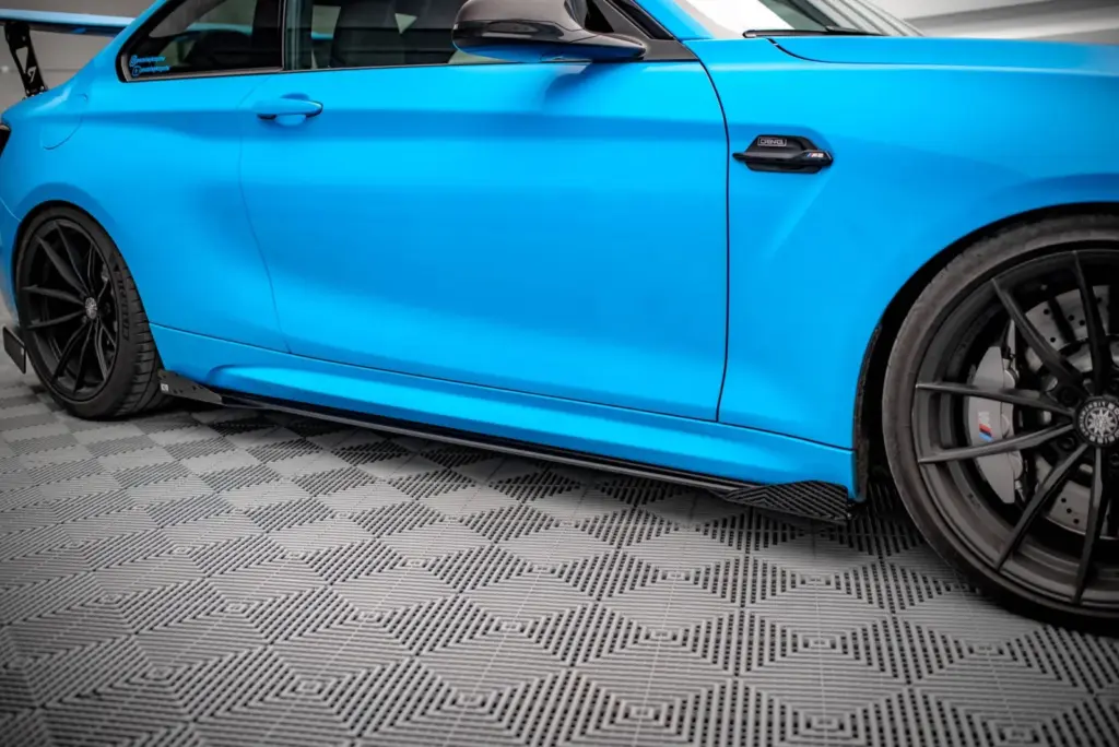 Side Skirts Diffusers Street Pro + Flaps compatible with BMW M2 F87