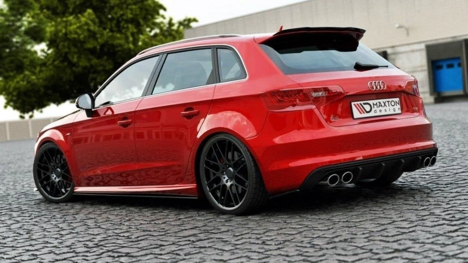 Rear Side Splitters compatible with Audi S3 / A3 S-Line 8V Hatchback / Sportback