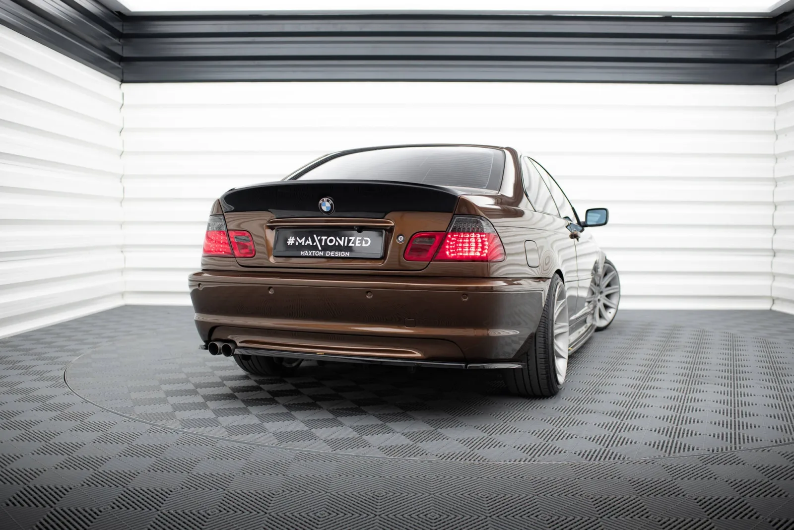 Rear Splitter compatible with BMW 3 E46 M-Pack Coupe (With Diffuser)