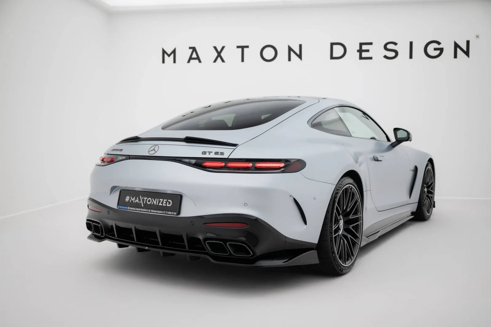 Rear Splitter (With Diffuser) V.2 compatible with Mercedes-AMG GT 63 / 55 / 63 S E Performance C192