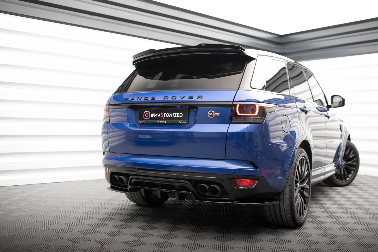 Rear Splitter (With Diffuser) compatible with Land Rover Range Rover Sport SVR Mk2
