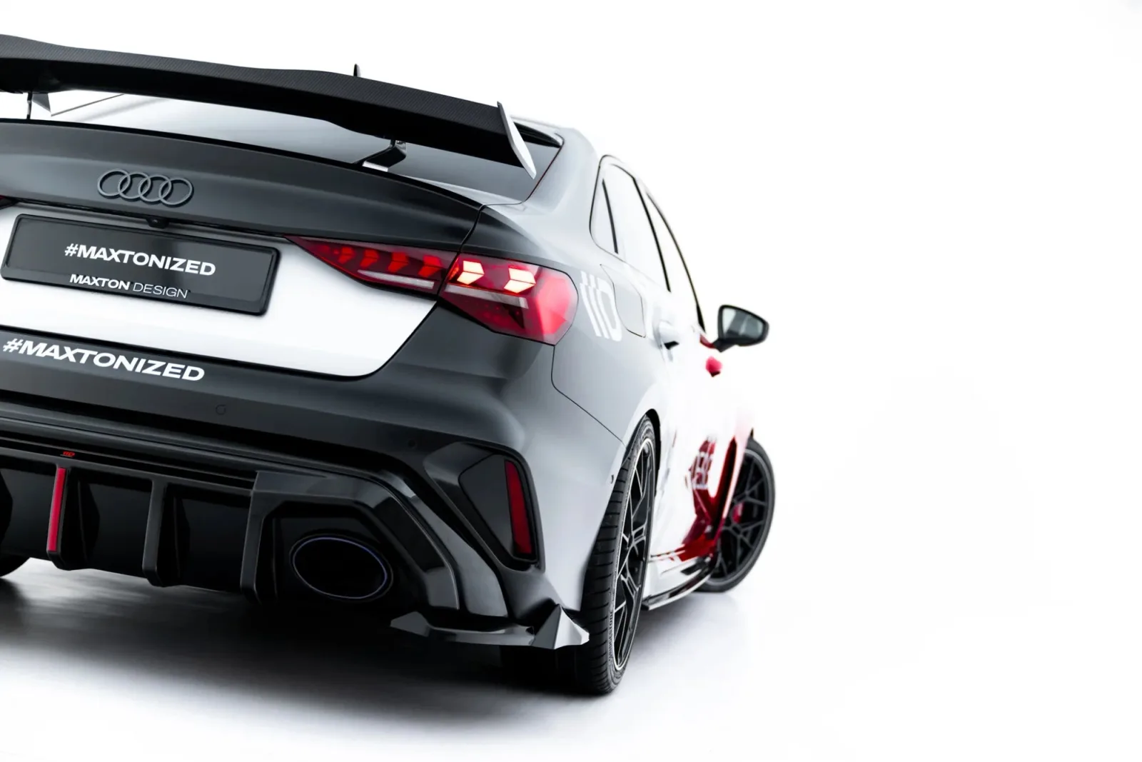 Rear Side Splitters V.3 compatible with Audi RS3 Sedan 8Y Facelift