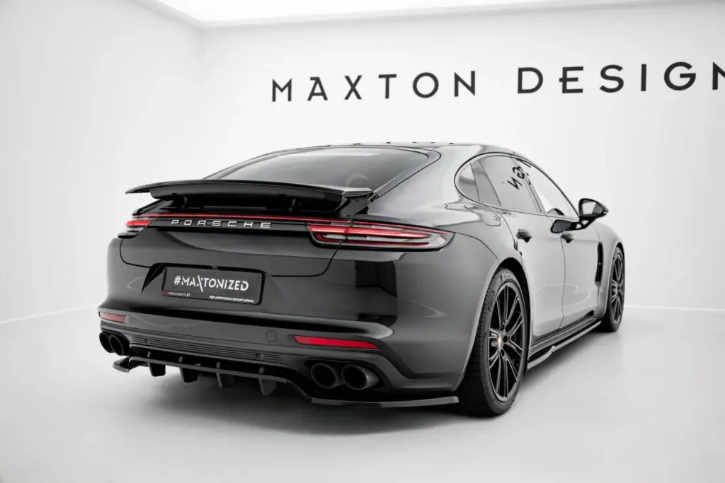 Rear Splitter (With Diffuser) compatible with Porsche Panamera Turbo S E-Hybrid / Panamera E-Hybrid / Panamera 4S 971
