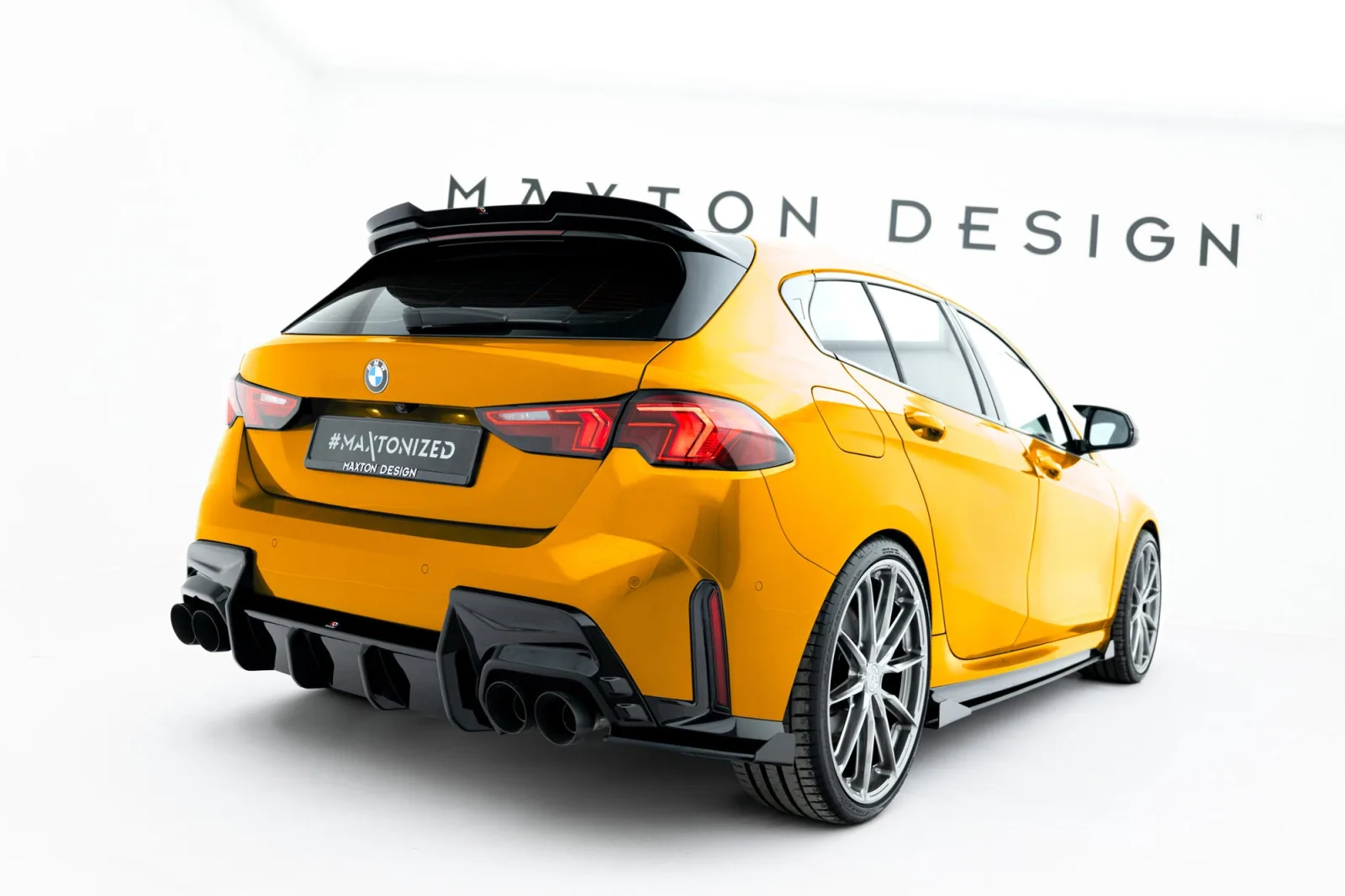 Rear Side Splitters Street Pro V.2 + Flaps compatible with BMW 1 M-Pack F70