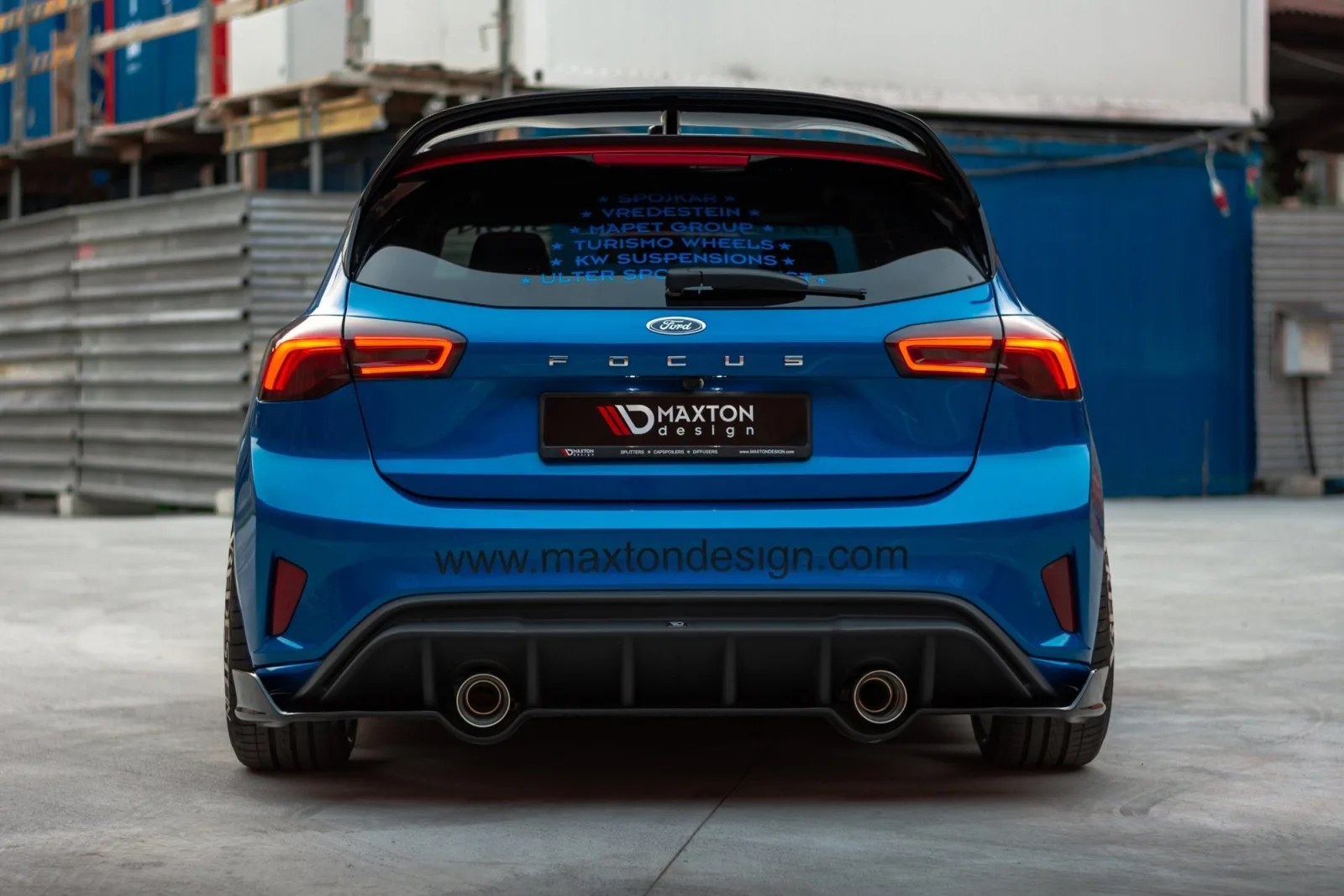 Rear Splitter compatible with Ford Focus Hatchback St-line Mk4