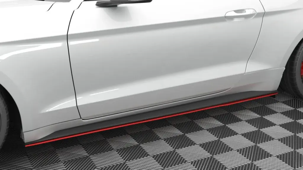 Side Skirts Diffusers V.2 compatible with Ford Mustang Mk6 Facelift