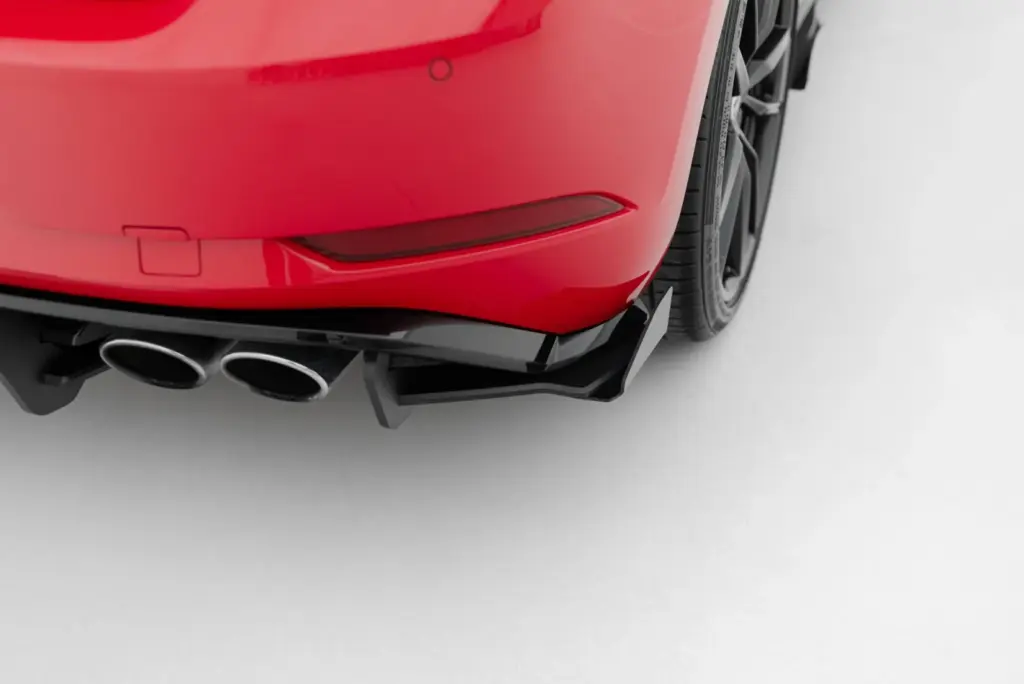 Rear Side Splitters Street Pro + Flaps compatible with VW Golf 7 R Facelift