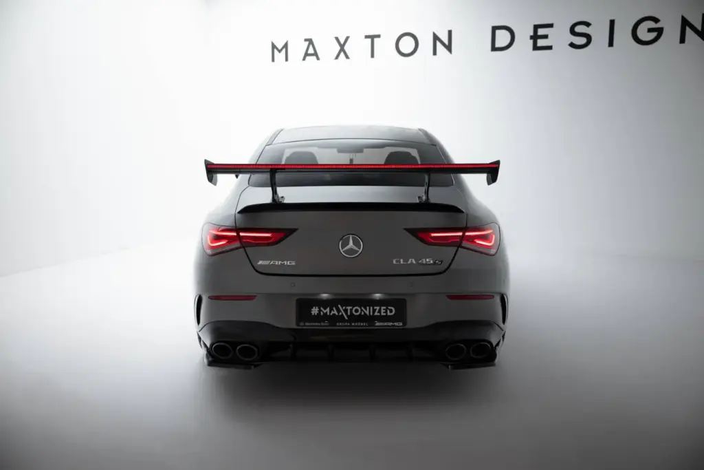 Carbon Spoiler With Internal Brackets + LED compatible with Mercedes-Benz CLA Coupe C118 / C118 Facelift
