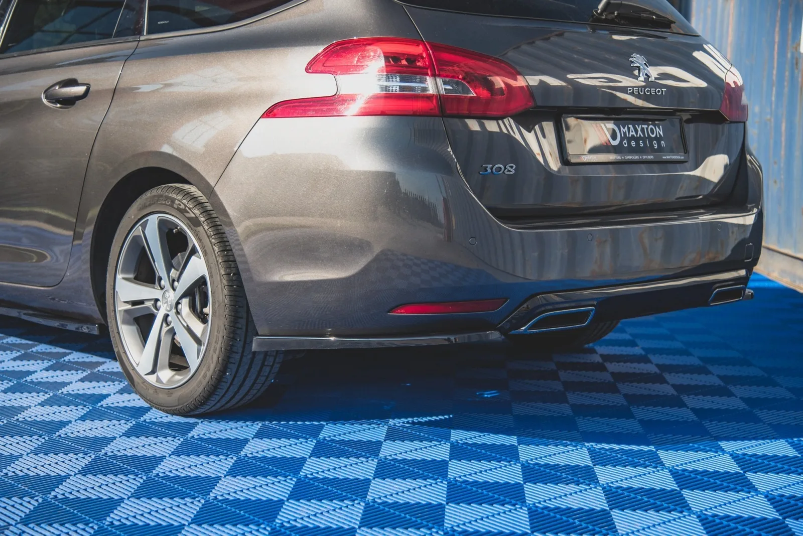 Rear Side Splitters compatible with Peugeot 308 SW Mk2