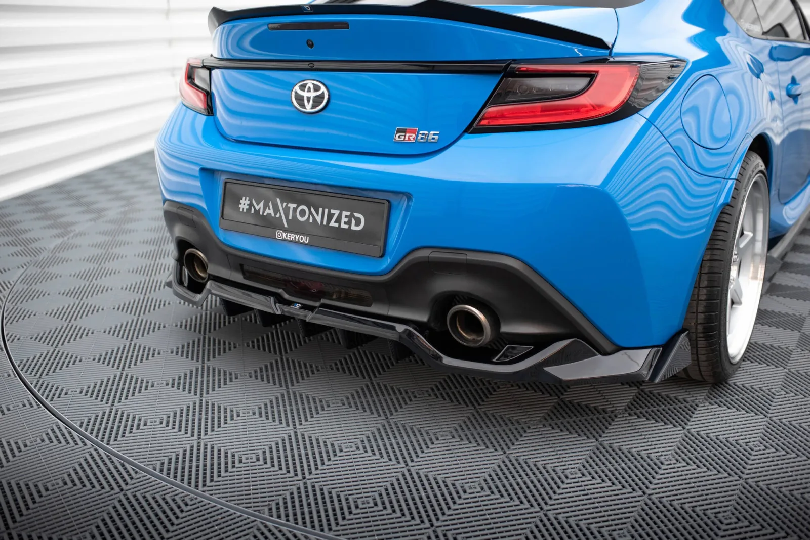 Rear Splitter (With Diffuser) V.3 compatible with Toyota GR86 Mk1