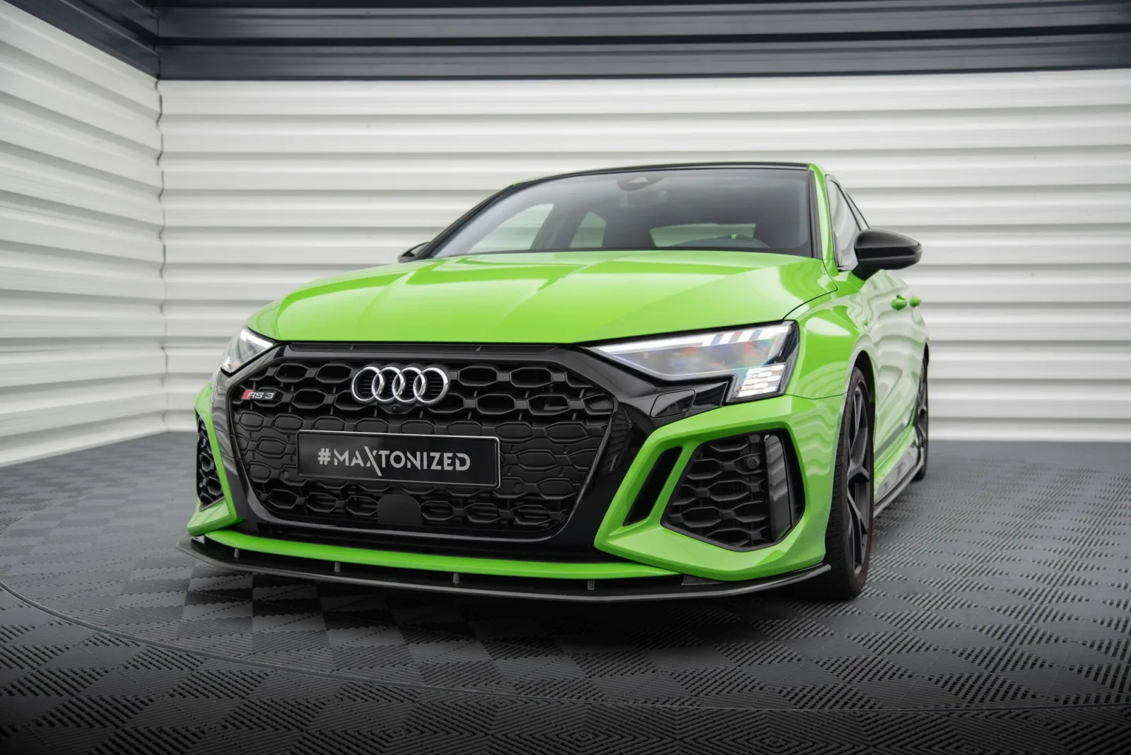 Prepreg Carbon Front Splitter compatible with Audi RS3 Sedan / Sportback 8Y