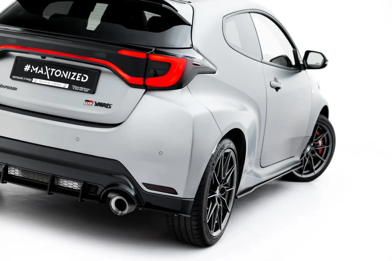 Rear Side Splitters Street Pro compatible with Toyota GR Yaris Mk4 Facelift