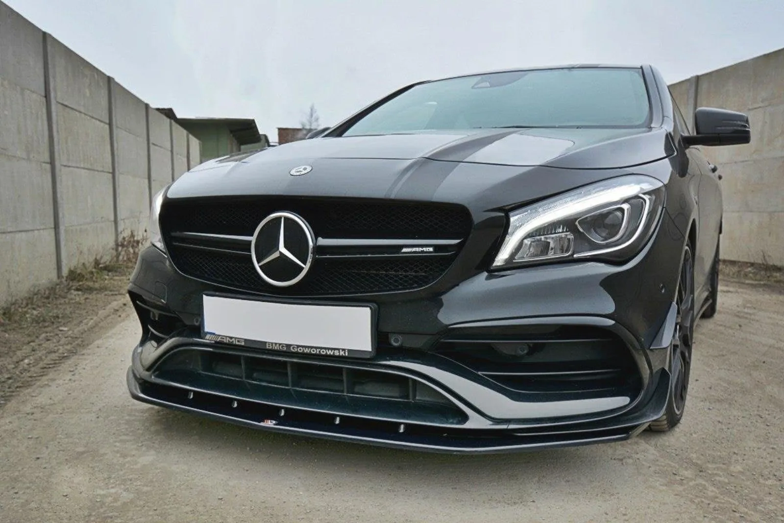 Front Splitter V.1 compatible with Mercedes CLA A45 AMG C117 Facelift