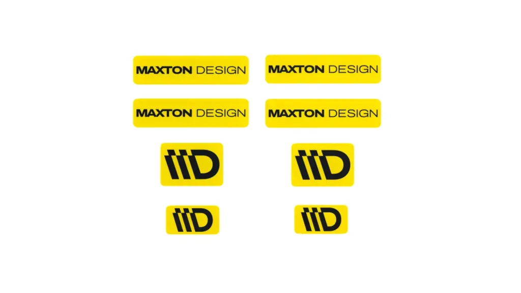 Maxton Design 3D Sticker Set - Žuto-crni