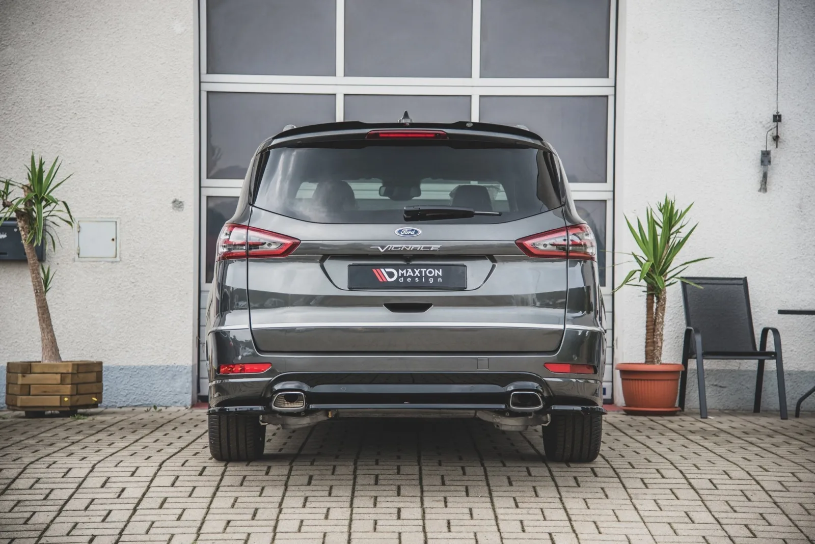 Rear Splitter compatible with Ford S-Max Vignale Mk2 Facelift