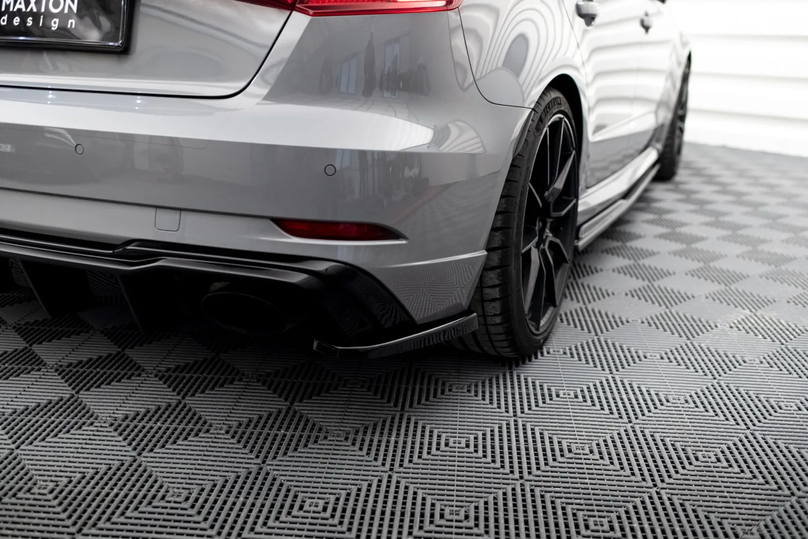 Rear Side Splitters V.2 compatible with Audi RS3 8V Sportback Facelift