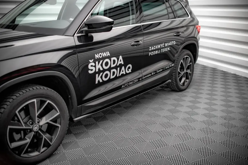 Side Skirts Diffusers compatible with Skoda Kodiaq Mk1 Facelift