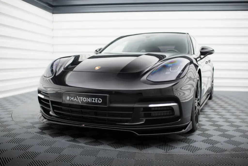 Front Splitter V.2 compatible with Porsche Panamera E-Hybrid / Panamera 4S 971