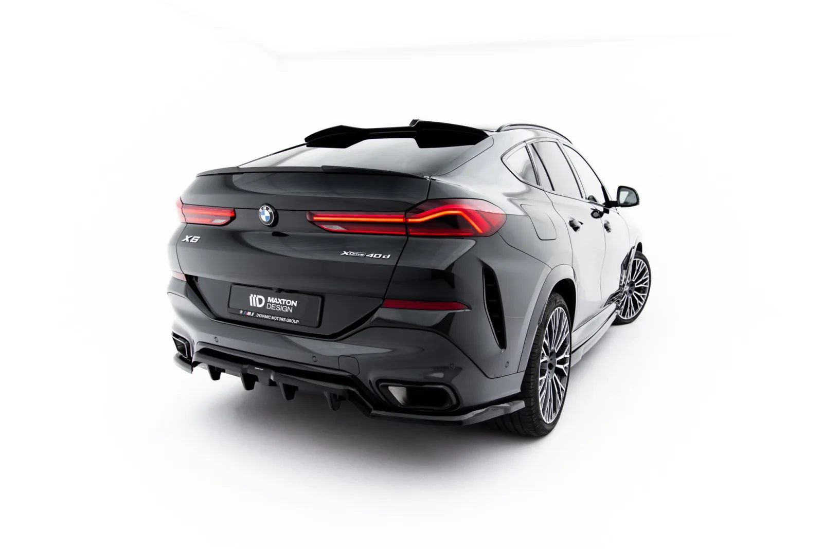 Rear Splitter (With Diffuser) V.1 compatible with BMW X6 M-Pack G06 Facelift