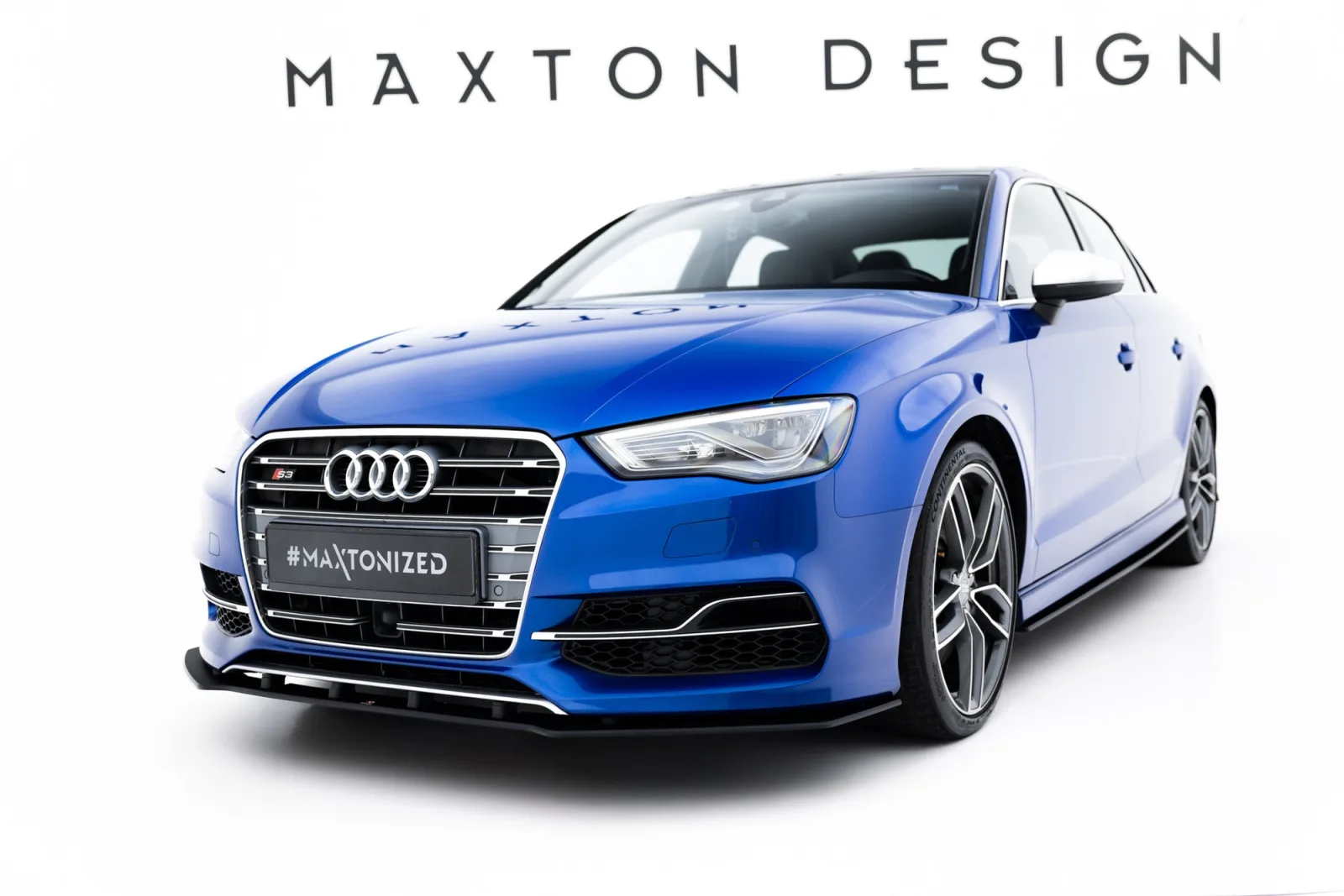 Front Splitter Street Pro compatible with Audi S3 / A3 S-Line Sedan 8V