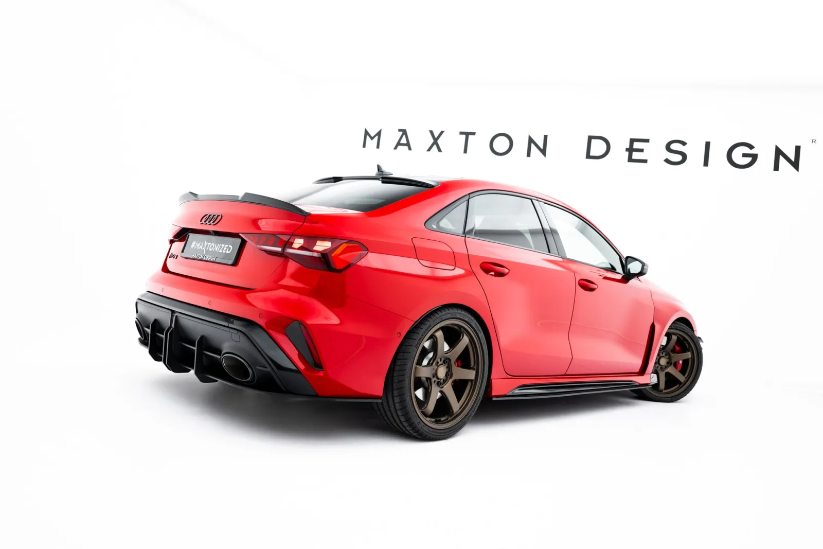 Side Skirts Diffusers Street Pro compatible with Audi RS3 Sedan 8Y Facelift