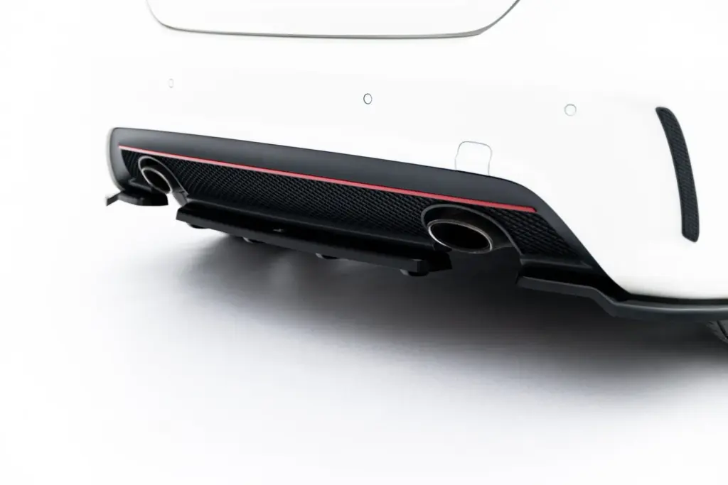 Rear Splitter (With Diffuser) compatible with MERCEDES-BENZ W176 AMG-LINE PRE-FACELIFT