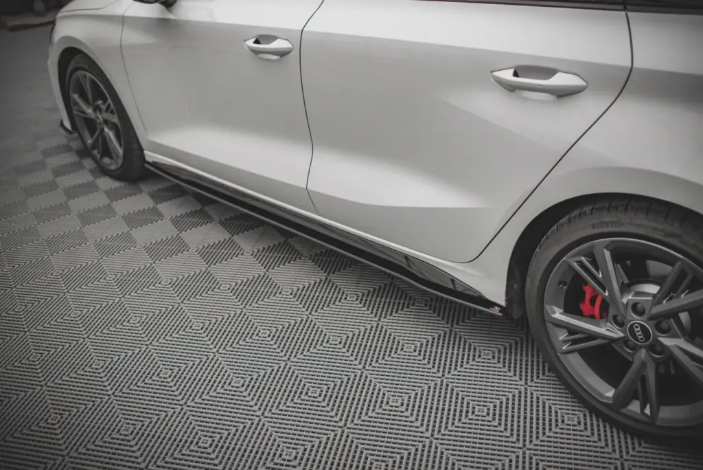Side Skirts Diffusers Street Pro V.1 compatible with Audi S3 / A3 S-Line 8Y / 8Y Facelift