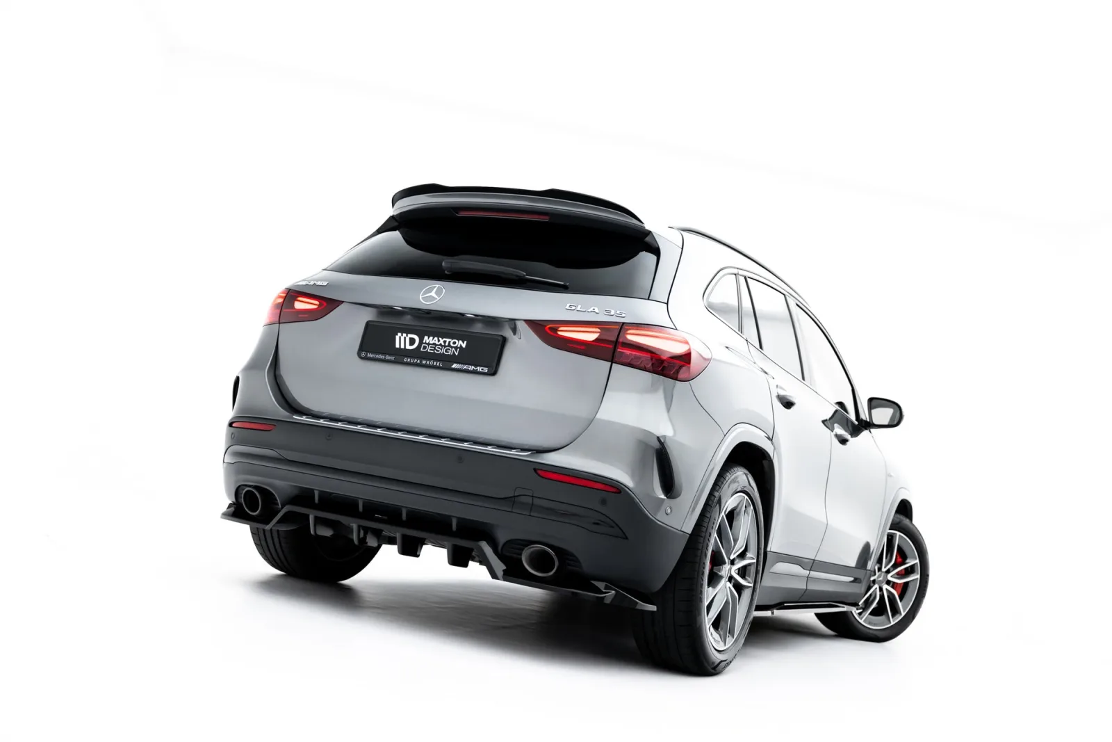 Rear Splitter (With Diffuser) compatible with Mercedes-AMG GLA 35 H247 Facelift