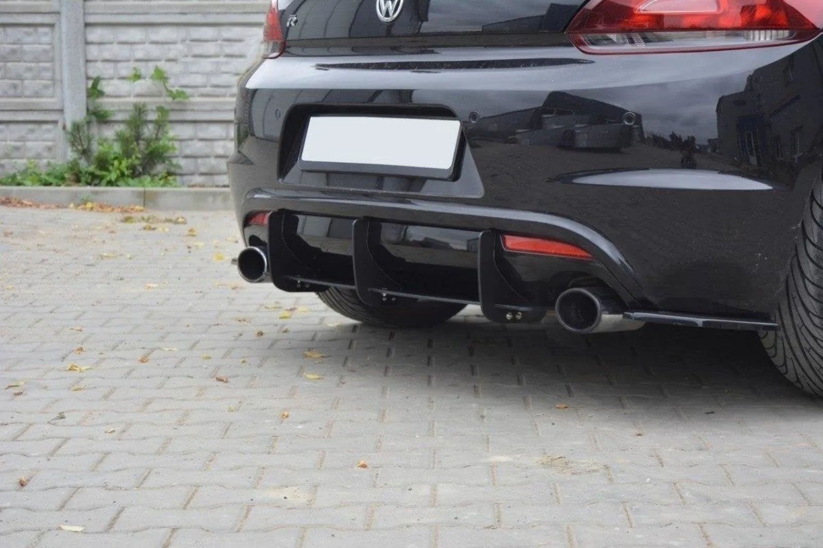 Rear Diffuser i Rear Side Splitters compatible with VW Scirocco 3R