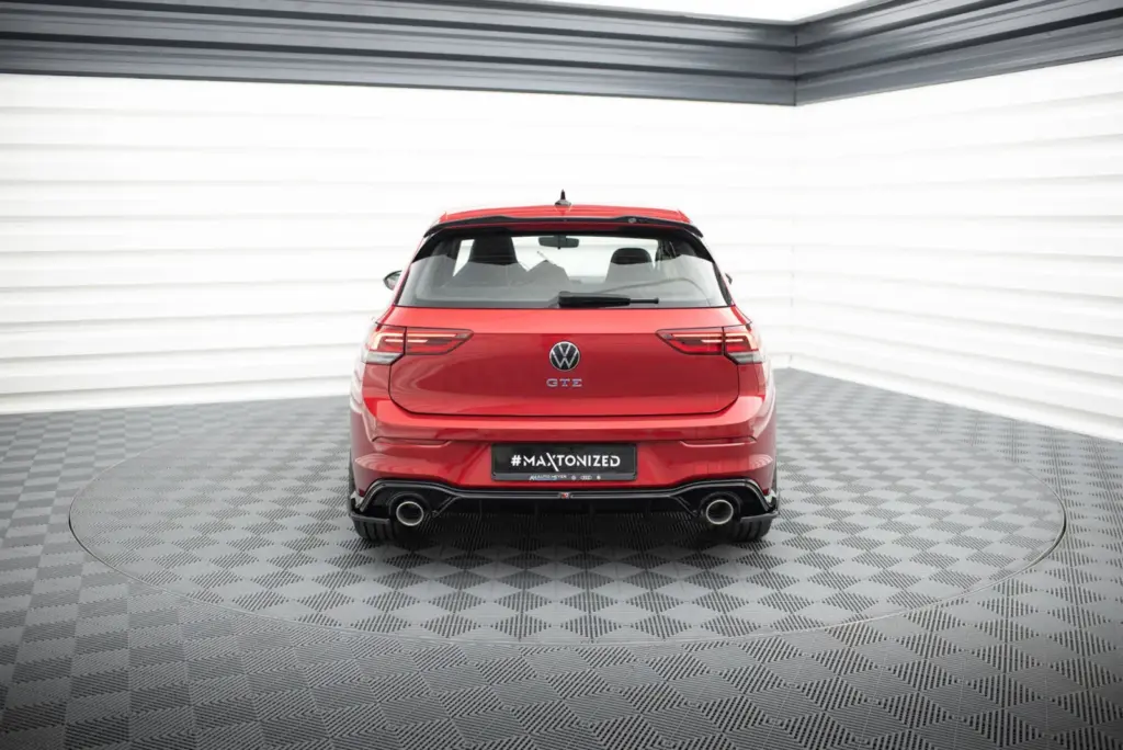 Rear Valance + Exhaust Tips Imitation compatible with Volkswagen Golf GTE / R-Line Mk8 / Mk8 Facelift