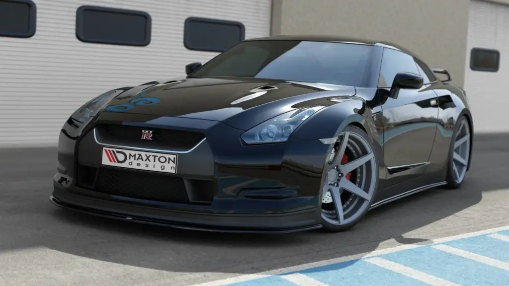 Front Splitter V.2 compatible with NISSAN GT-R PRE-FACELIFT COUPE (R35-SERIES)