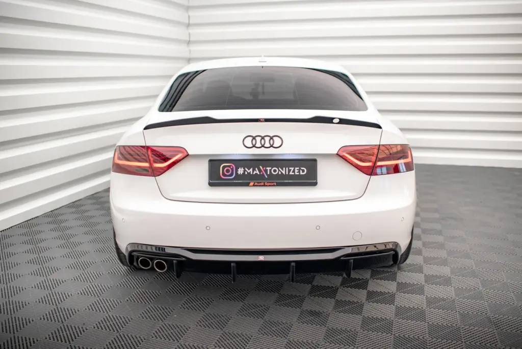Rear Valance compatible with Audi A5 Coupe 8T Facelift (Double Exhaust On One Side Version)