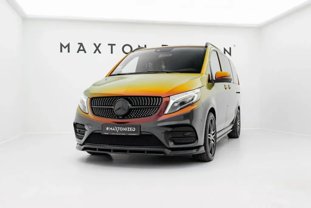 Front Splitter V.6 compatible with Mercedes-Benz V-Class AMG-Line W447 Facelift