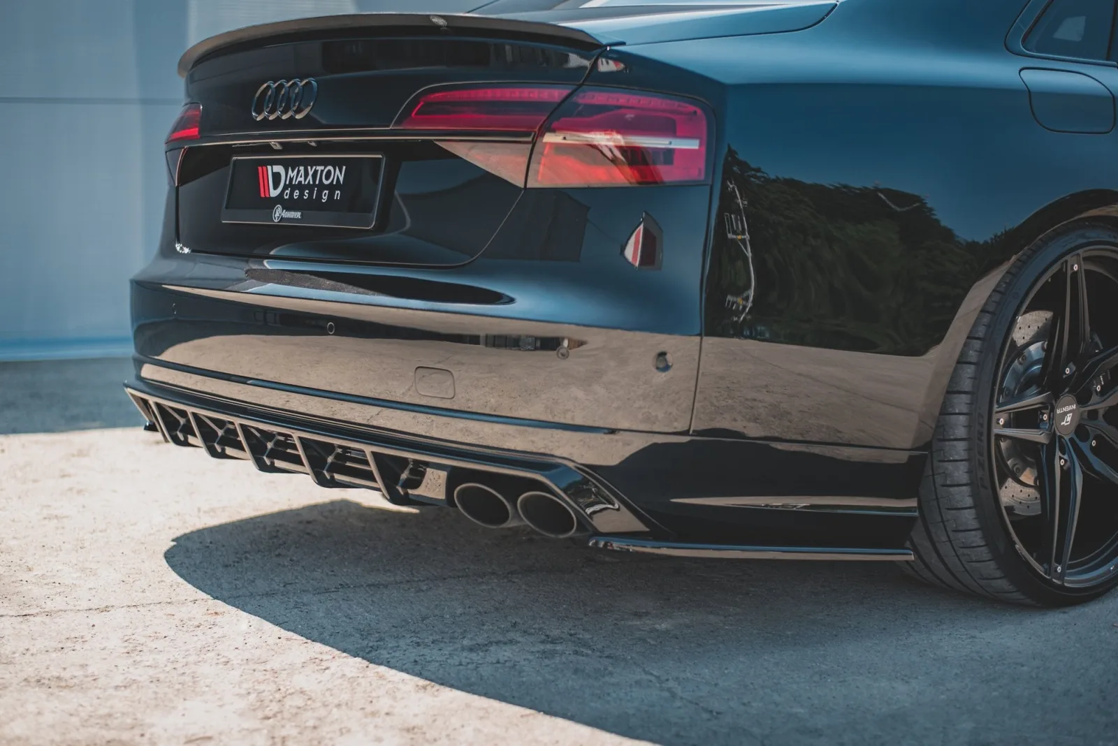 Rear Side Splitters V.2 compatible with Audi S8 D4 Facelift