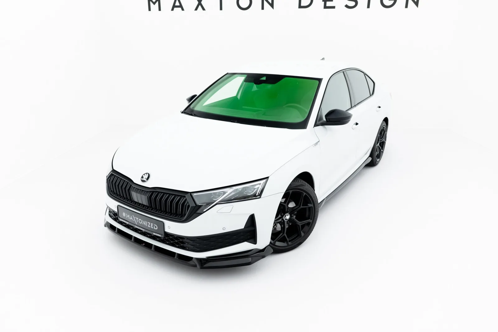 Front Splitter compatible with Skoda Octavia Sportline Liftback / Combi Mk4 Facelift