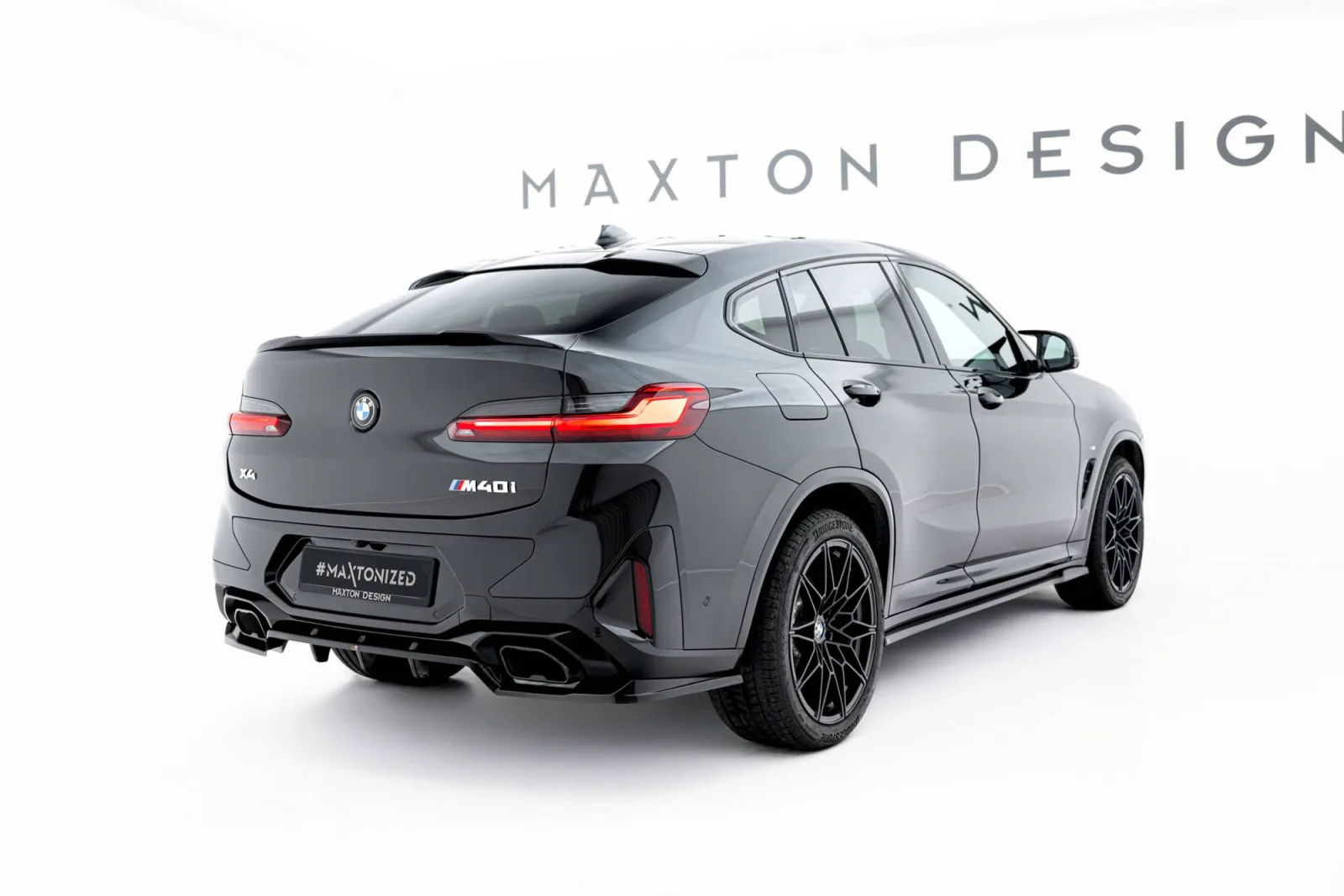 Rear Splitter (With Diffuser) V.2 compatible with BMW X4 M-Pack G02 Facelift
