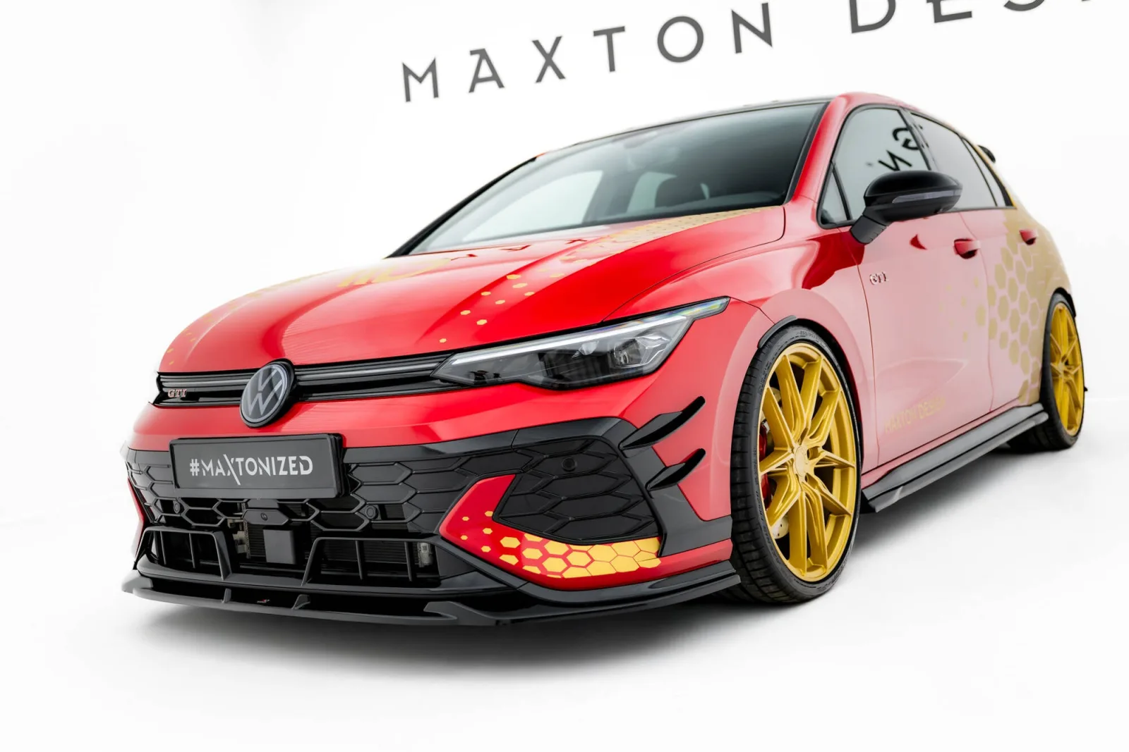 Front Splitter V.1 compatible with Volkswagen Golf GTI Clubsport Mk8 Facelift