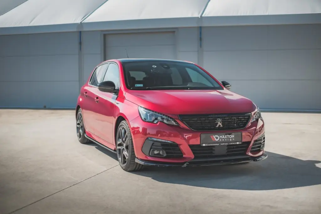 Front Splitter V.1 compatible with Peugeot 308 GT Mk2 Facelift