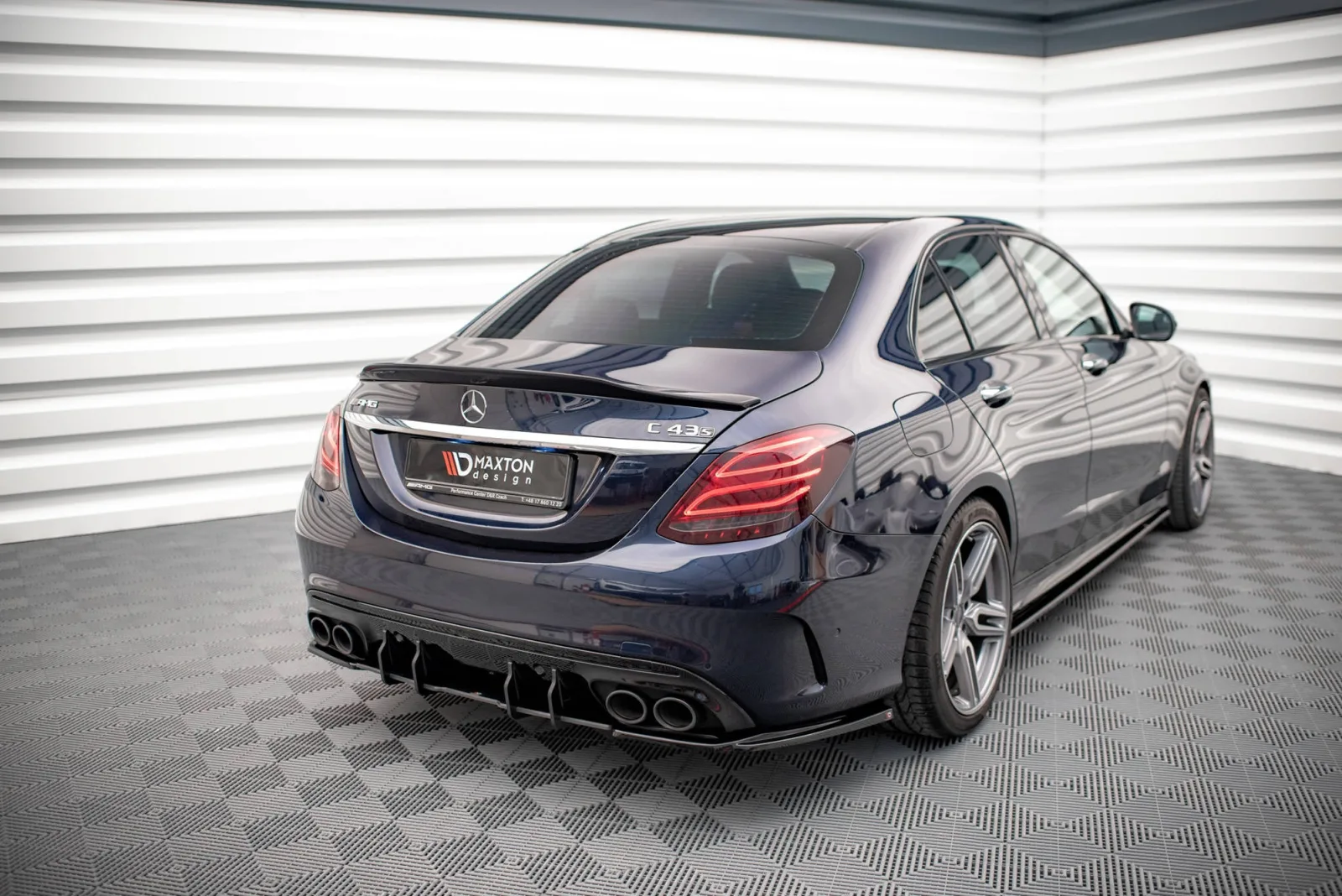 Rear Side Splitters compatible with Mercedes-AMG C 43 Sedan W205 Facelift