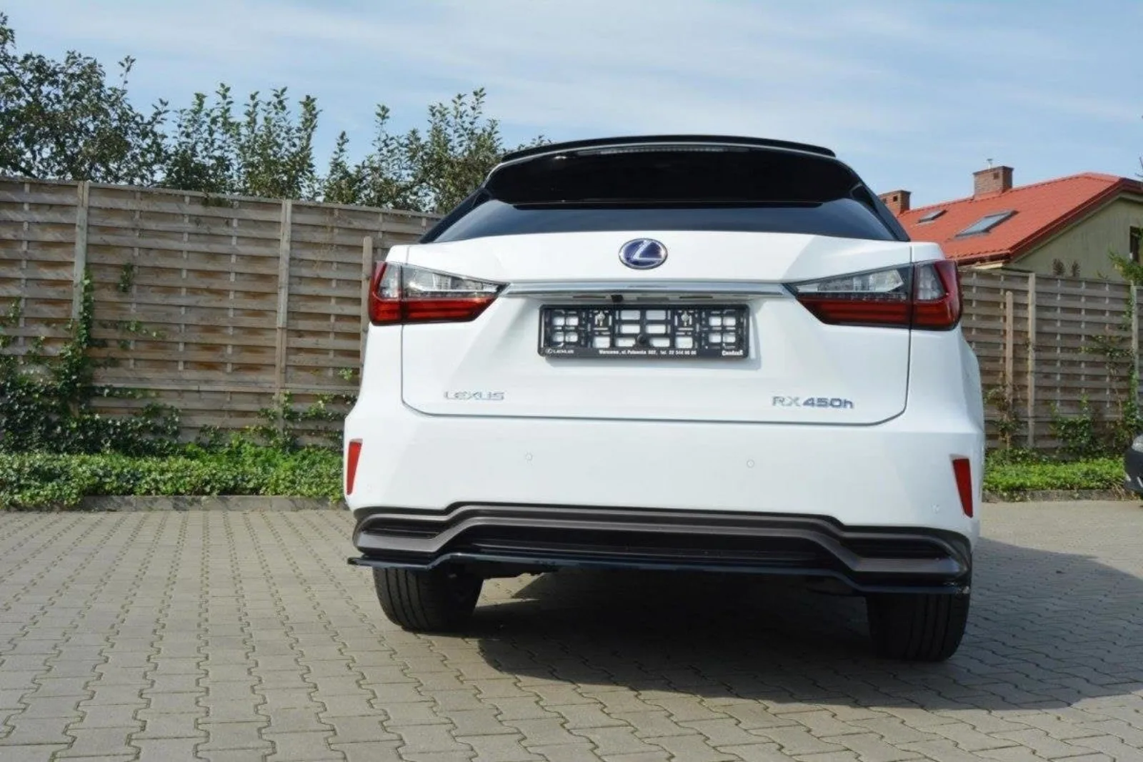 Rear Splitter compatible with Lexus RX Mk4 H (Without Diffuser)