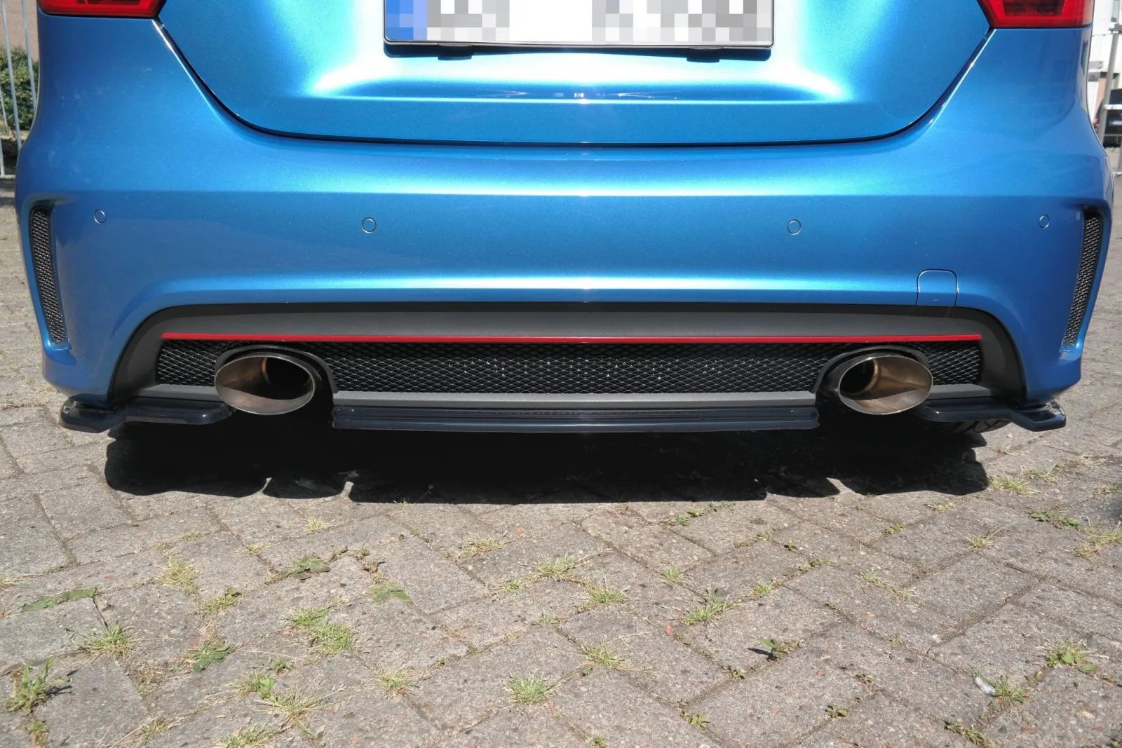 Rear Splitter (WITHOUT DIFFUSER) compatible with MERCEDES-BENZ W176 AMG-LINE PRE-FACELIFT