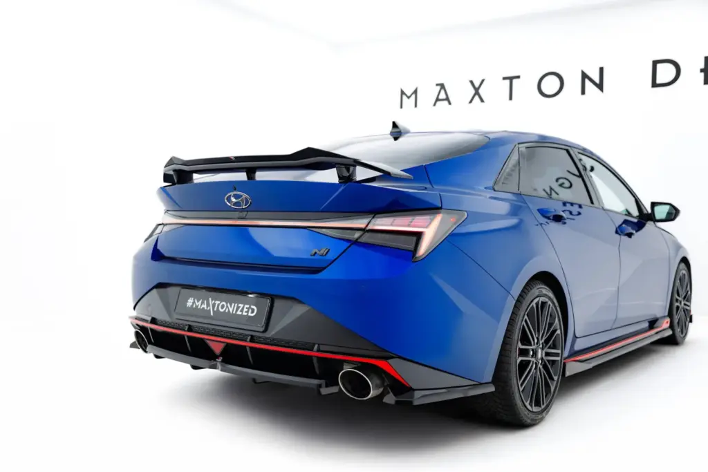 Rear Splitter Central (With Diffuser) compatible with Hyundai Elantra N Mk7